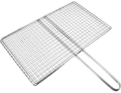 Réseau de barbecue, Barbecue d'extérieur, support de poisson en pouces, fournitures de crevettes, Kebab Grill, côtelettes de Kabob grillées, légumes antiadhésifs en acier inoxydable, filet de grillage