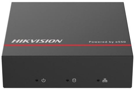 Hikvision - Gama Value - Grabador NVR para cámara IP - 4 canales de vídeo/Resolución máxima 4 Mpx - Ancho de Banda 40 Mbps - Soporta 1 Disco Duro SSD (SSD 1 TB Incluido)