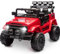 Kids Ride On Car, 12V Battery-Powered Toy Car with Remote Control, 1-2 Seater Kids Electric Ride on Truck Music Horn LED Lights 4 Spring Suspension Wheels Vehicle Toy for Children (Red)