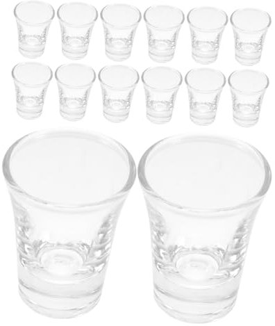 Cabilock 24 Pcs Glass Holy Communion Cups Shot Glasses Whiskey Shot Glass Small Glass Cups for Standard Communion Trays Church Religious Party Favor Housewarming