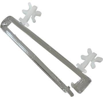 rewagi® Schlaufengleiter 50 mm – mit X-Gleiter – verschließbar & drehbar – für Aluschienen mit 6 mm Laufnut – Transparent/Natur – 10 Stück