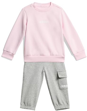 adidas Mixte bébé ESSENTIALS LINEAR LOGO JOGGER, clear pink/white, 3-4 Years