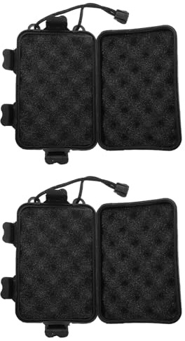 VALICLUD Boîte de Rangement pour Pointes de Flèches 2 Pcs PE Noir