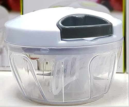 Cflagrant® Mini Hachoir Manuel 3 Lames Plus Fonction Mini Batteur Couleur Aléatoire