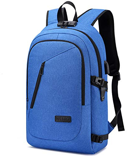 WENIG Zaino Uomo Antifurto Zaini per PC Portatile, 15.6 Pollici Zaino Porta PC
