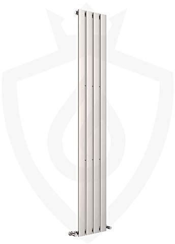 Sultan Designer Radiators Central Heating Radiator Horizontal Chrome - 300 x 1800mm