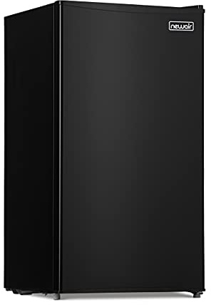 NewAir 3.3 Cu. Ft. Compact Mini Fridge with Chiller Compartment, Energy Star Certified, Single Door Refrigerator, Can Dispenser, Perfect for Dorm Rooms, Bedrooms, Home Offices, and RV Vans