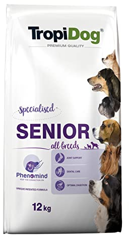 Tropidog PREMIUM SENIOR balanserad torrfoder för äldre hundar 12 kg