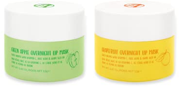 W7 Sweet Dreams Maschera per Labbra Notte Duo - Confezione da 2 al gusto di Mela e Pompelmo - Vitamina E, Aloe Vera e Olio di Semi d'Uva - Per labbra idratate, rimpolpate e irresistibili