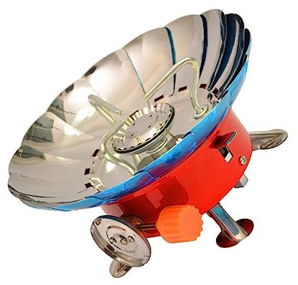 Kisangel Zusammenklappbarer Outdoor-kocher Winddichter Camping-gaskocher- für Einfache Lagerung auf Wanderungen