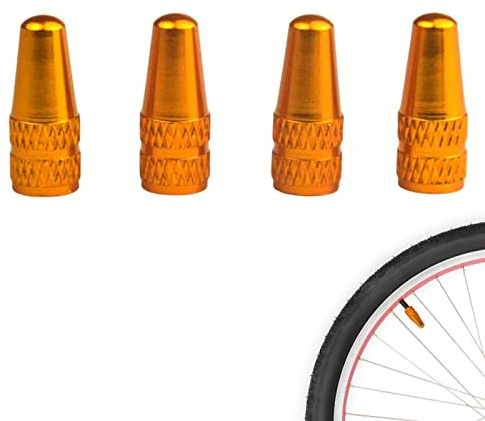 Tapón De Válvula Bicicleta, 4 Piezas Vistoso Aleación De Aluminio Adaptador Tapa De Válvula Francesa Casquillos De Válvula Bicicletas Tap Válvula Neumático Bici