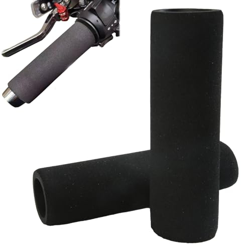 Asas de espuma de moto antideslizantes y antivibración, cómodo y práctico, diámetro interior 2,6 – 3,68 cm, protección UV