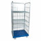 Oswald Transportgeräte Rollregal 3-seitig, 3 Zwischenböden 20° Neigung, Nutzhöhe 1.600 mm, Rollplatte aus Kunststoff, 815 x 724 x 1.790 mm, 500 kg, Enzianblau