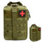 Ehuihuan Kit di Pronto Soccorso, Kit di Sopravvivenza di Emergenza Auto, Kit Medico Esterno, Sacchetto di Stoccaggio Portatile, Kit di Emergenza da Viaggio (Verde)