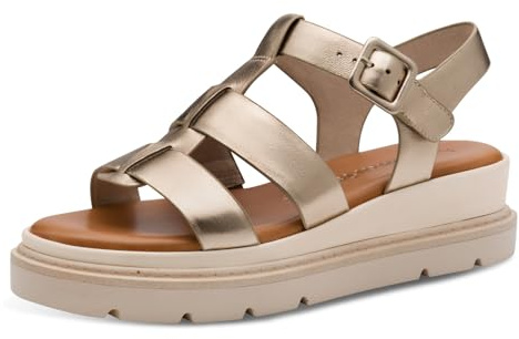 Tamaris Sandales compensées pour femme 1-28724-44, Bronze., 40 EU