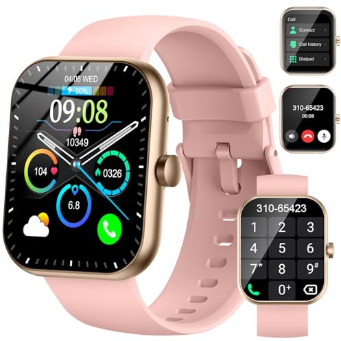 Smartwatch Uomo Donna, 2025 HD 1.96 Orologio Fitness Tracker con Effettua/Risposta Chiamate, 115+ Sportive Smart Watch, Contapassi/SpO2/Sonno/Cardiofrequenzimetro, Impermeabile IP68 per Android iOS