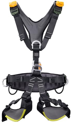 SOB Harnais de Chasse Sécurisé pour Arbre d'Affût - Harnais d'Escalade Extérieur avec Rotation 360° - Ajustable, Respirant et Rembourré (Confort Maximisé)