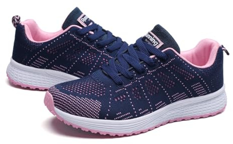 Zapatillas Ortopédicas para Mujer Zapatos Comodos y Ligeros Diseno Moderno Gimnasio Atlético Transpirable Plataforma Ligeras Transpirables Correr Trabajar Andar