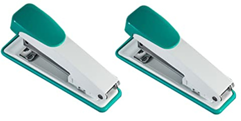 Veemoon 2pcs Office Stapler Metal Staples Student Book Stapling Tool School Supplies Random Color