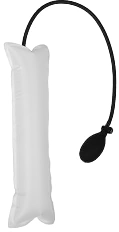 Healifty Cojín Inflable para Sillas y Sofás Almohada de Masaje Lumbar con Soporte para Oficina y Hogar Accesorio para Aliviar Dolores y la Salud Incluye Bomba Manual