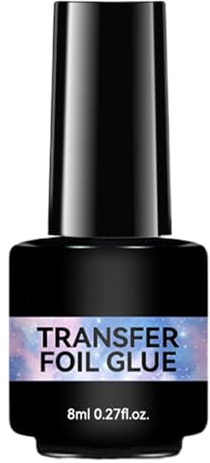 Gel Colle Pour Foil À Ongles, 8ml Adhérence Forte, Stickers Fleur Dentelle DIY Décoration Pour L'art Des Ongles Gel De À Forte Adhérence Off Foil Kit Manucure Lampe UV