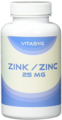Zink 25mg - 365 Tabletten - Zink Gluconat- 12 Monatsversorgung - nur eine Tablette täglich