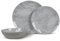 Kampa Dometic Marble Tafelservice aus Melamin, 12-teilig