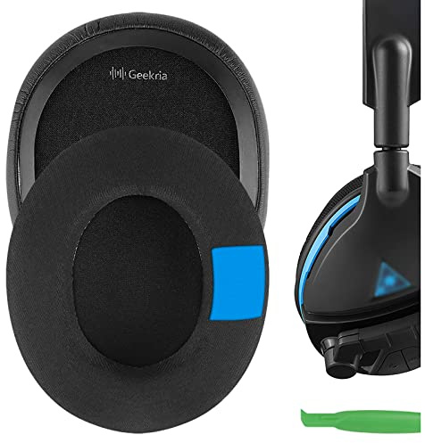 Geekria Sport Cooling Gel Ersatz-Ohrpolster für Kopfhörer for Turtle Beach Stealth, Ear Force, Call of Duty, Recon, Series Headphone, Ohrpolster, Earpads Replacement