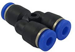 Raccordo ad innesto rapido tubo/tubo a Y diametro 4mm - Conf.10 pezzi