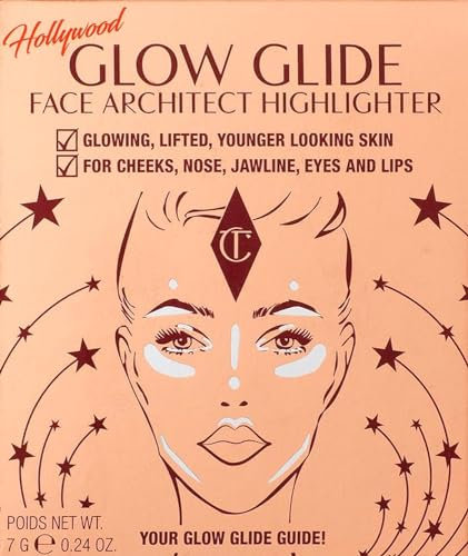 Charlotte Tilbury Hollywood Glow Glide Face Architect Highlighter | 7g | Pillow Talk Glow