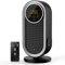 Portable Electric Heater, Low Energy and Silent Space Fan Heaters with 3 Mode Heat Settings, Energy Efficient Heater with Screen Control, Overheat&Tip Over Protection,12H Timer,Remote Control Included