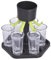 Iouyjiu Shot Glass Dispenser, Wine Server, Liquid Holder, Even Pour Design, Sturdy Acrylic Build, 6-Cup Set, Party Or Home Bar Use, Provide Perfect Measurement, 6.30 * 5.79in