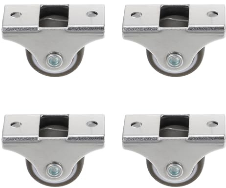 GETAJGHSD 4 pezzi Ruote Direzionali Mobili Silenziose Rotelle Fisse Resistente Carichi Pesanti per Tavolini Carrelli e Mobili Struttura Robusta e Scorrimento Fluido