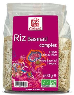 Celnat - Riz basmati long complet 500g celnat