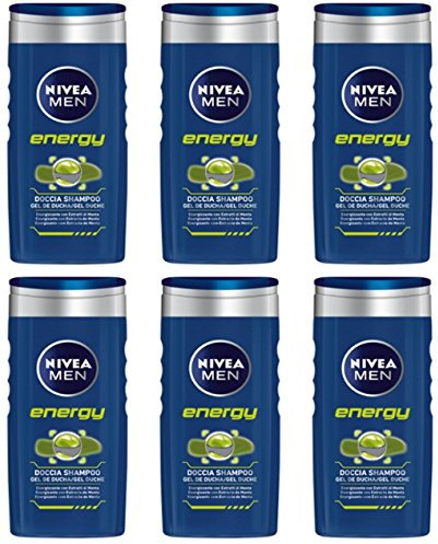 6 x ducha shampoo gel Nivea Men Energy Hombre OFERTA DE STOCK