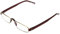 Rodenstock Unisex Lesebrille Proread R2180 Lesehilfe bei Weitsichtigkeit Brille mit leichtem Edelstahlgestell 1 5 2, Grau/Braun, +2,0 EU