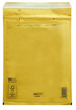 Carte Dozio - Buste imbottite avana per spedizioni - F.to interno mm 215x265 - 100 pz conf.