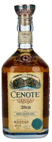 Cenote Tequila Añejo 100% Agave Azul 40,00% 0,70 lt.