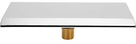 Bec de Baignoire Cascade en Acier Inoxydable Argent Zerodis Mural Chute d'eau Salle de Bain