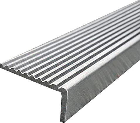 Treppenkantenprofil Antirutsch Treppe Beton Treppenkantenleiste Für Den Außenbereich, Rutschfeste Treppenkantenleiste Aus Edelstahl Für Vinylböden, Laminatböden Und Fliesenböden ( Color : W 1.5cm(3/5