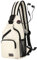 Brusttasche Rucksack Damen und Herren, Sling Bag, Klein Rucksack mit Kopfhörerloch, Crossbody Sling, Damen Casual Daypack mit Verstellbarem Schultergurt, für Outdoorsport, Reisen, Einkaufen (Weiß)