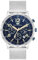 Rhodenwald & Söhne Herren Uhr analog Quarzwerk Chronograph mit Edelstahl Armband Silber 10010448