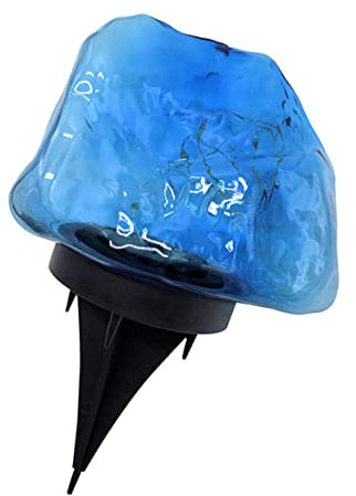 Veemoon Stein Design Solar Lampe Outdoor Boden Licht für Garten Hof Pfad Eingang