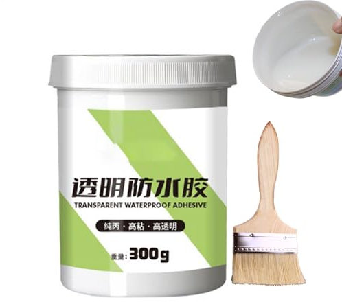 Adhesive Promoter Primer, Tape Enhancer Bond, Glue Primer Adhesion, Weather Resistant Material, Quick Drying and Easy Brush Application, 300g, for Home Repairs, Metal, Crafting