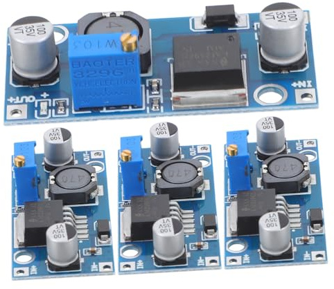 Hemobllo 4pezzi Adattatore Step-down Dc-dc Da Regolatore Di Tensione Regolabile Modulo Convertitore Di Potenza a Bassa Emissione Di Rumore Per Dispositivi Elettronici