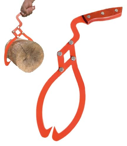 Pinze per tronchi - Pinza per legno in acciaio inossidabile da 20 pollici, strumento di sollevamento pesante, gancio antiscivolo | Strumento di registrazione manuale per silvicoltura in giardino