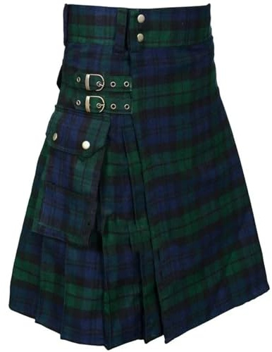 GSJNHY Kilt Vintage Kilt Escocia gótico Punk Kendo faldas con bolsillos ropa escocesa Casual otoño de calle for hombres para hombres