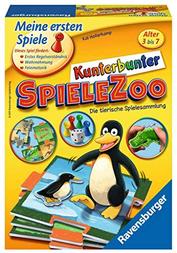 Ravensburger 212699 -21269 Kunterbunter Spielezoo - Kinderspiel, Puzzel- und Tastspaß für 44200 Spieler ab 3 Jahren