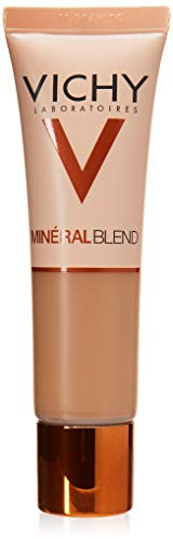 Vichy MinéralBlend, Feuchtigkeitsspendendes, ultra-leichtes Make-up-Fluid mit natürlichem Hyaluron, Vulkanischen Wasser und Mineralpigmenten, Bis zu 16 Stunden wirksam, Farbe: 15 terra, 30 ml