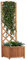 Flur Nymphea Fioriera da Giardino Porta Fiori con Pannello Grigliato in Legno,120x45x30 Cm